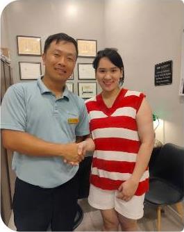 Marie Jean Agurang with Dr. Kaz